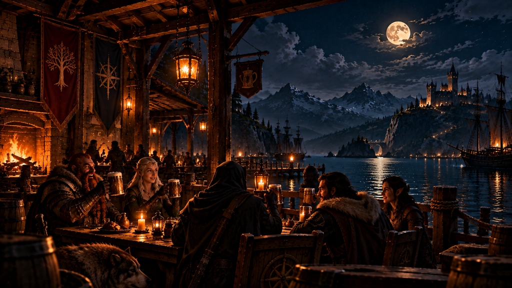 The RPG Harbor Tavern Wallpaper