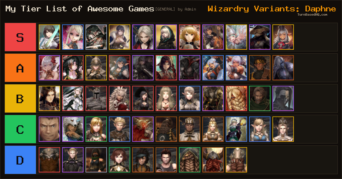 [General] My Tier List of Awesome Games